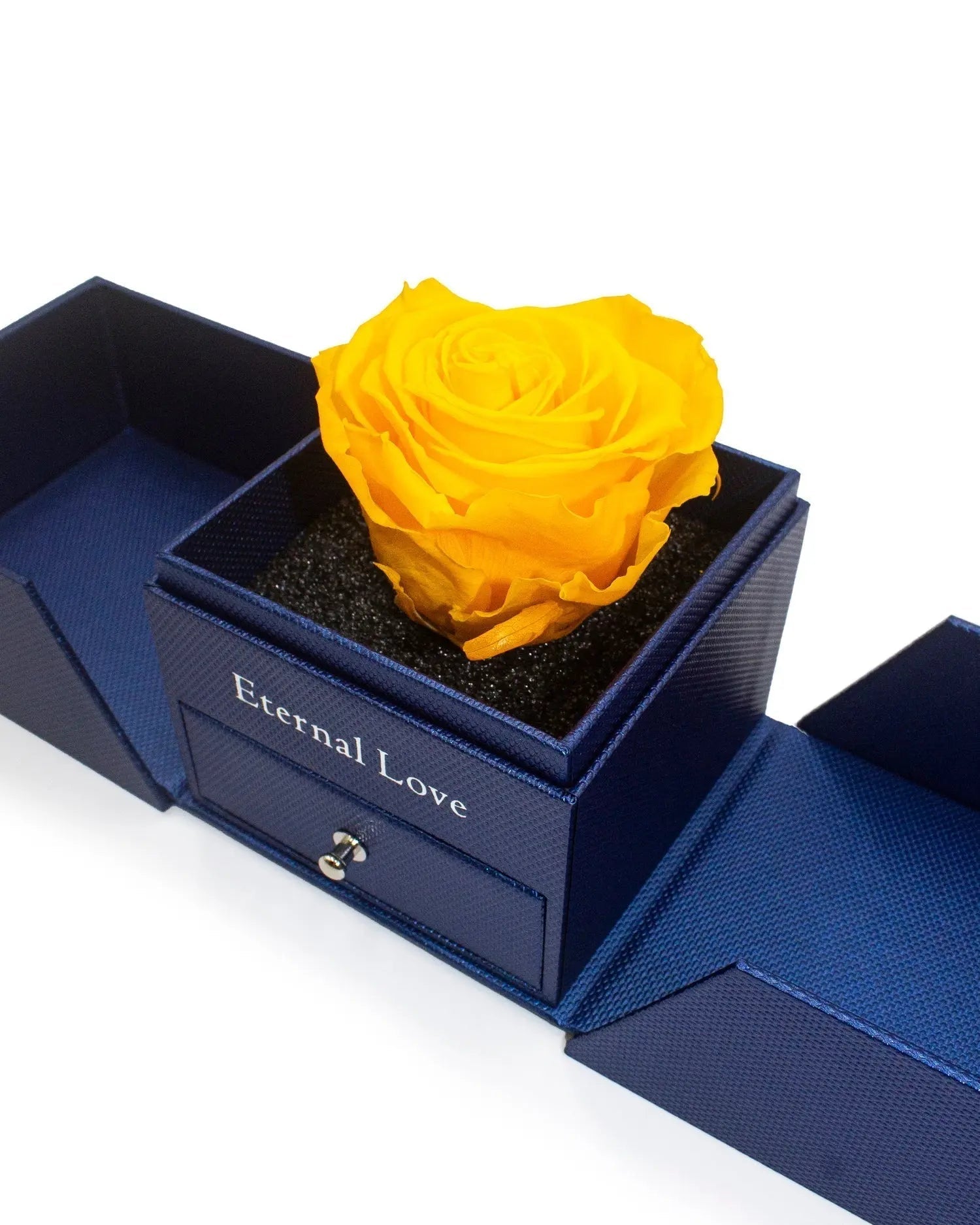 Flores amarillas Joyero azul Amor Eterno Airosa - Airosa