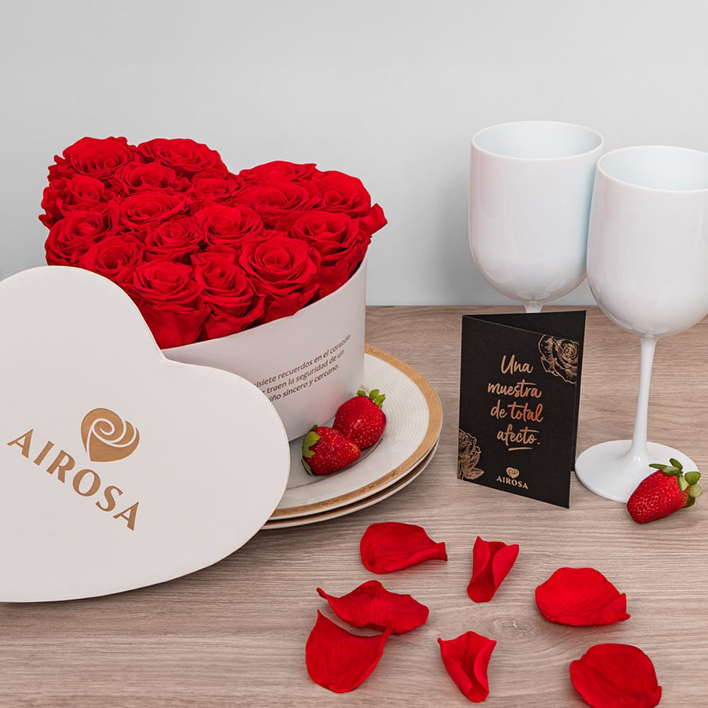 Rosa Eternas Corazón de Amor Airosa - Airosa