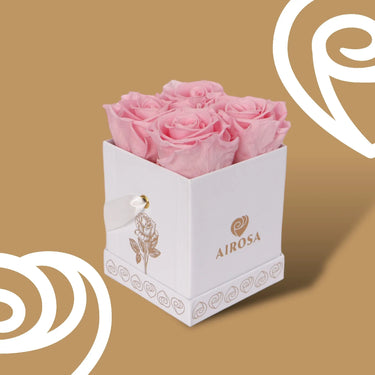Box 4 Corazones Perfumadas color Rosa Airosa