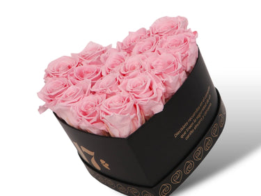 Box Corazón Medio 17 Rosas Perfumadas Airosa