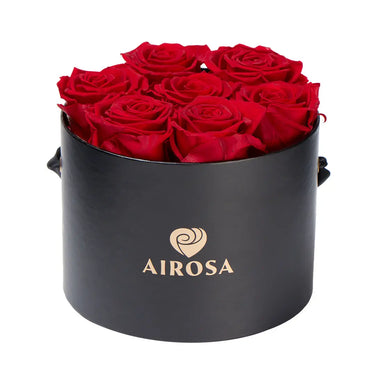 Box Premium 7 Rosas Eternas color rojo Airosa