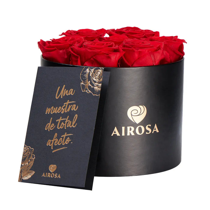 Box Premium 7 Rosas Eternas color rojo Airosa