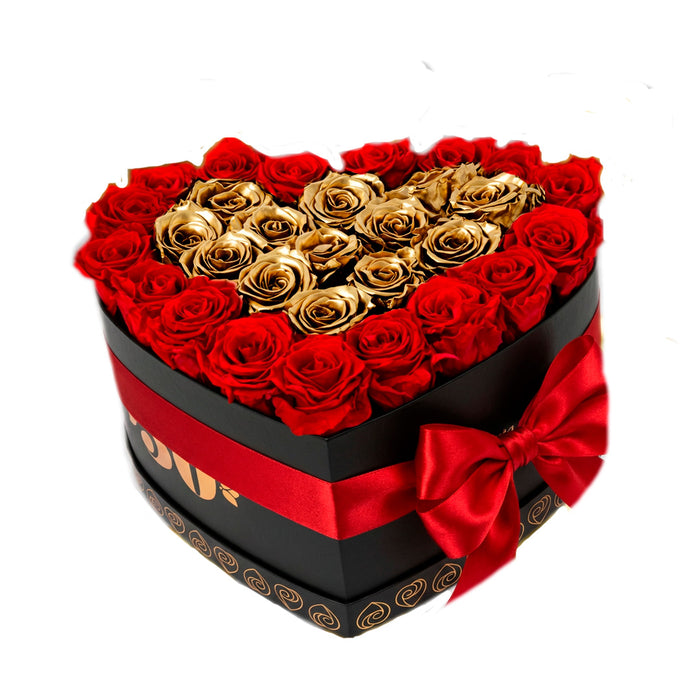 Historia Dorada de Amor: rosas preservadas