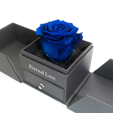 Rosa eterna large azul