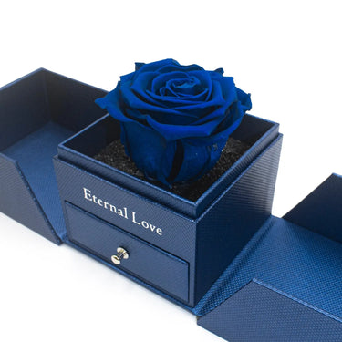 Rosa eterna large azul