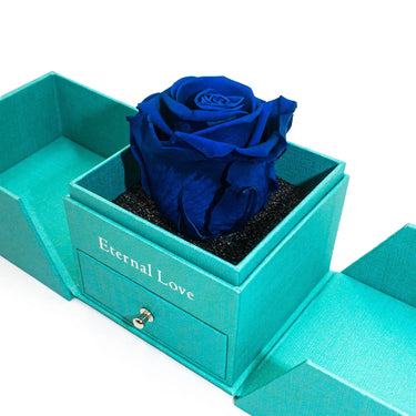 Rosa eterna large azul