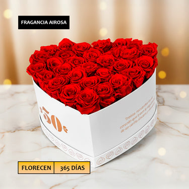 Flor Rosa Romance Airosa color rojo