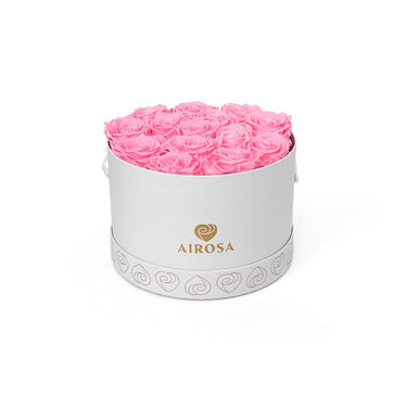 Rosa Eterna Deslumbrante - color rosa box blanco
